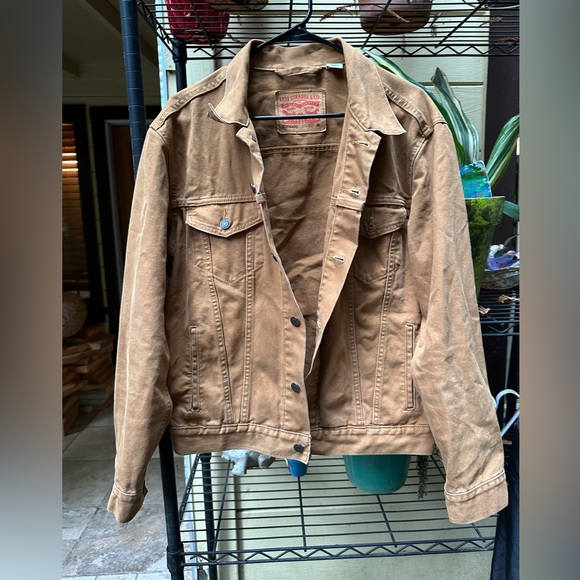 Levi's Other - LEVI STRAUSS & CO Vintage Tan Denim Jacket Standard Size Medium Button Down